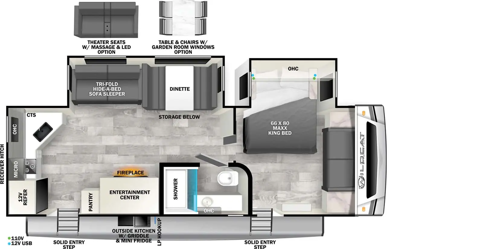 265BSX - ONE Floorplan Image